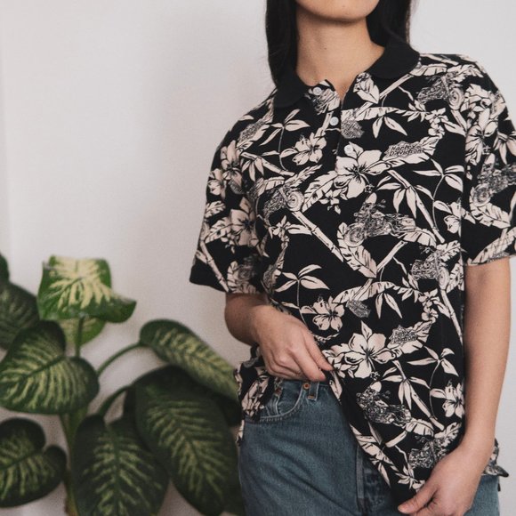 Harley Davidson Hawaiian Polo - Picture 1 of 2